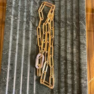 HRH COLLECTION “ICONIC CHAIN NECKLACE” GOLD TONED